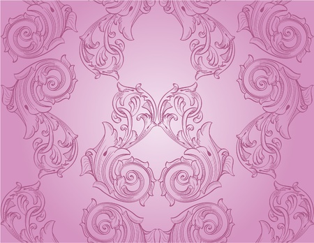 Seamless victorian designのイラスト素材