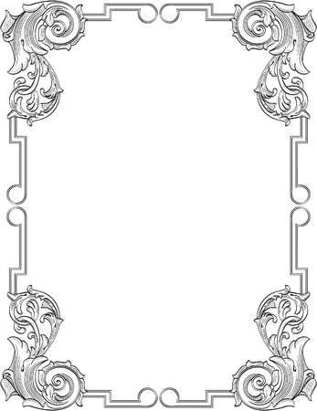 Vintage frameのイラスト素材