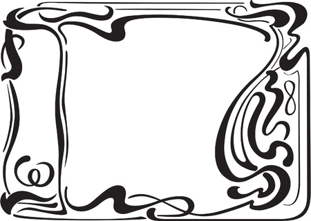 Nice border in art art nouveau styleのイラスト素材