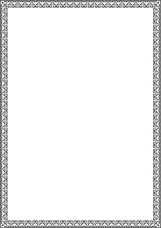 Classical frame isolated on whiteのイラスト素材