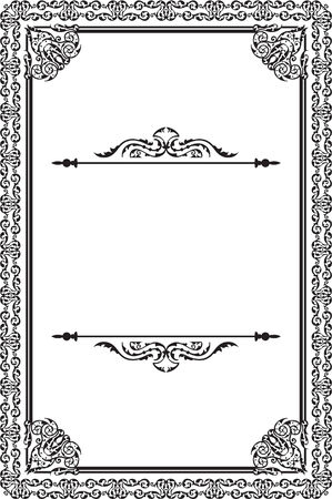 Perfect ancient page is on whiteのイラスト素材