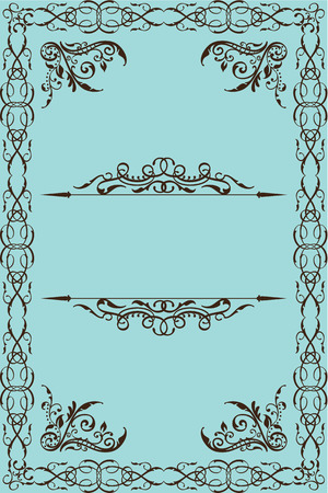 Vintage art page is isolatedのイラスト素材