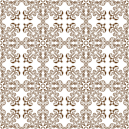 Victorian seamless is on blueのイラスト素材