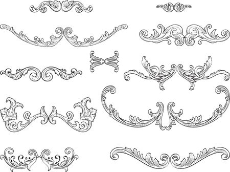 The real devide lines is on whiteのイラスト素材