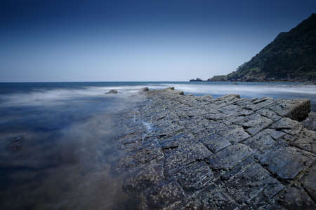 Basque Country, Unusual rock formationsの写真素材