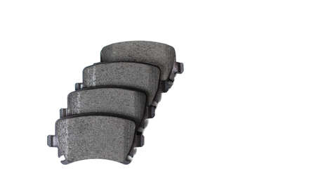 Set of new brake pads on a white background.の写真素材