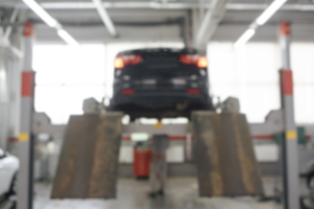 Auto repair service. Blurred background.の写真素材