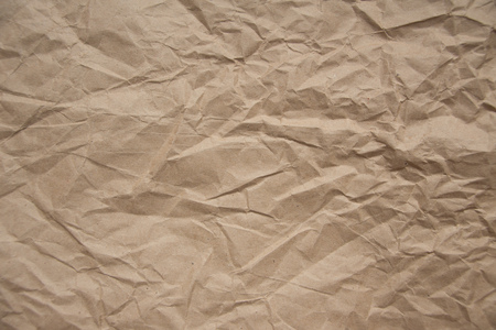Brown crumpled paperの写真素材
