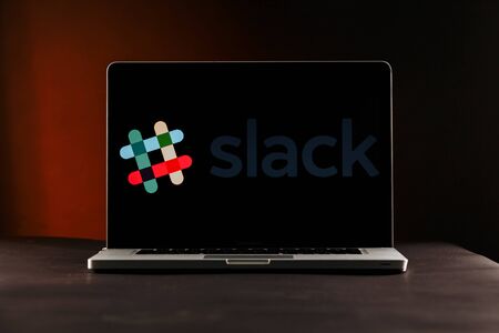 Tula, Russia - FEBRUARY 21, 2019 : logo displayed on a laptopのeditorial素材