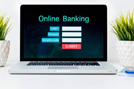 Online Banking Technology Ecommerce Commercial Conceptの写真素材