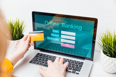 Online Banking Technology Ecommerce Commercial Concept.の写真素材