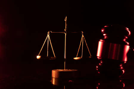 Judges gavel . Law and justice concept , multi - exposure.の写真素材