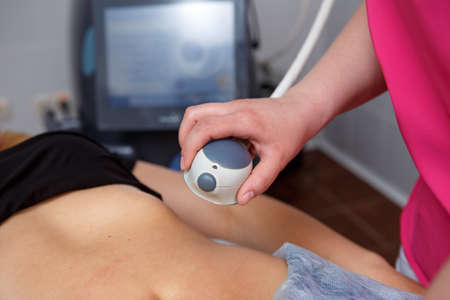 Beauty Spa, Human Hand, Liposuction Medical Laser Dieting, Growth, Future, Care, Protectionの写真素材