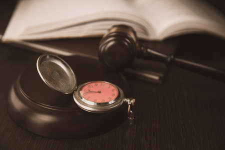 Notarys public pen and stamp on testament and last will. Notary public tools