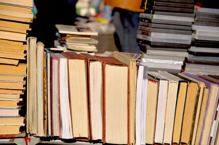 Lots of old booksの写真素材