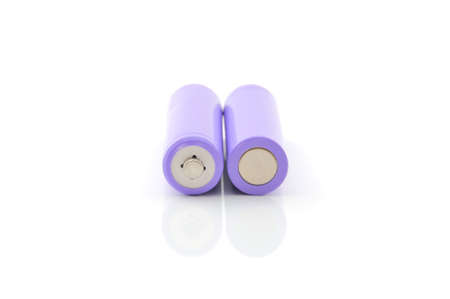 Battery cell isolated on white background