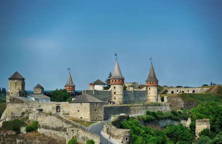 Old Castle in the Ancient City of Kamyanets-Podilsky, Ukraineの写真素材