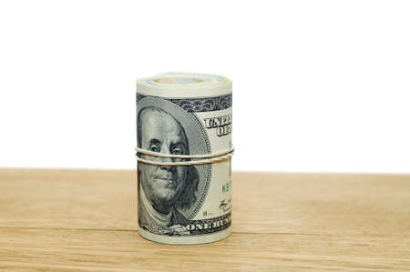 Money  isolated on a white backgroundの写真素材
