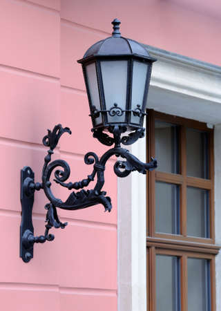 Antique Victorian Outdoor Wall Lampの写真素材