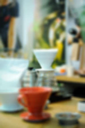 Coffee shop blur background withm  image .の写真素材