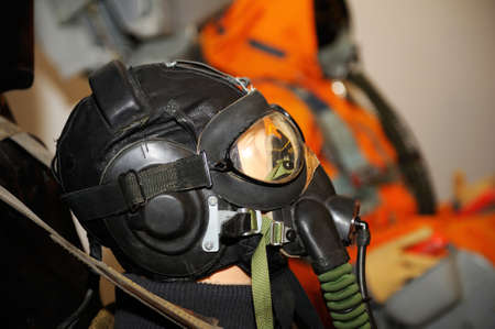 mannequin in an  jumpsuit of a military pilot