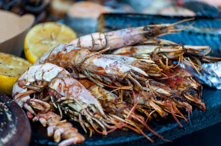 Street Food Festival . Fresh street food closeup .の写真素材
