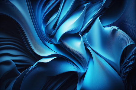 Abstract 3D background. abstract light background. 3d render, abstract modern colorful background, fashion wallpaper with wavy layers and ruffles. Generative AI.の素材