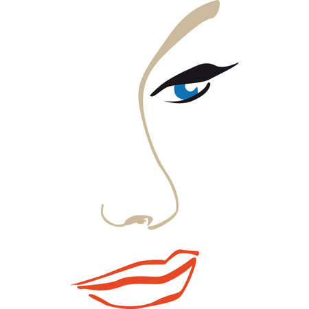 Face in Profileのイラスト素材