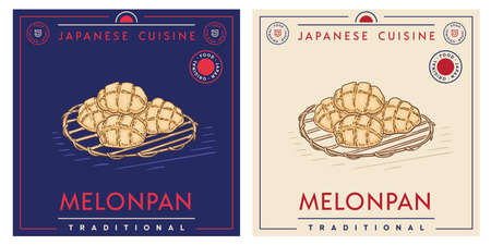 Melonpan means Japanese sweet bun made from dough
