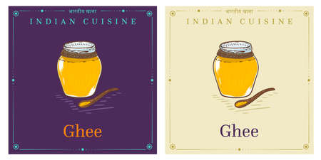 clarified butter used in cuisine of India and the Middle East