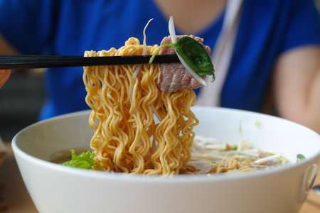 Southeast Asian style beef ramen