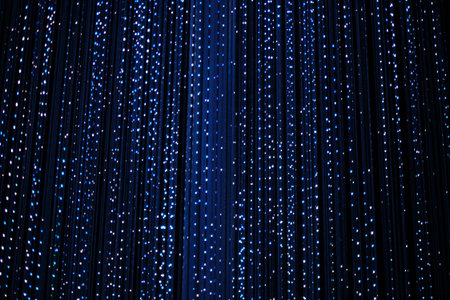 Fiber optics background with lots of light spots (shallow DOF)