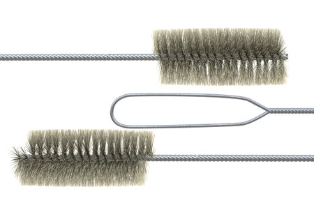 A long brush for cleaning firearms - 3d illustrationの写真素材