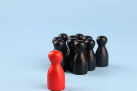 Leaders who influence business organizations Successful competition To show influence and empowerment Leadership conceptの写真素材