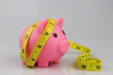 Weight loss ideas Have a body that is fat like a pig and the amount of fat in the body is very proportionateの写真素材
