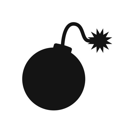 Bomb Cartoon Background Vector The lightのイラスト素材