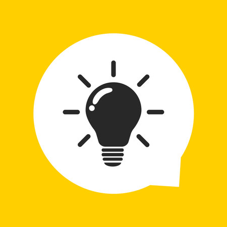 The light bulb is full of ideas And creative thinking, analytical thinking for processing. Light bulb icon vector. ideas symbol illustration.のイラスト素材