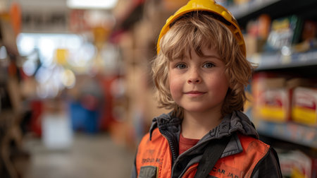 Children learning about different professions through career role-playの素材