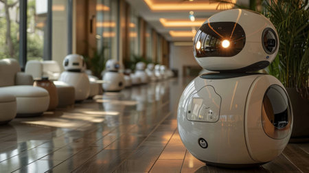 Virtual health assistants, AI caring for the elderlyの素材