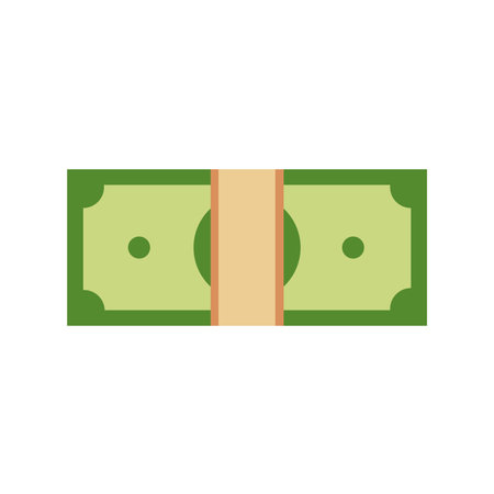 Vector dollar bank note and coin, icon illustrations and vectorのイラスト素材