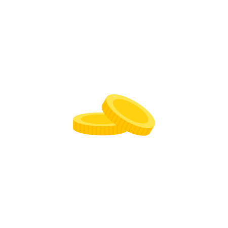 Vector dollar bank note and coin, icon illustrations and vectorのイラスト素材