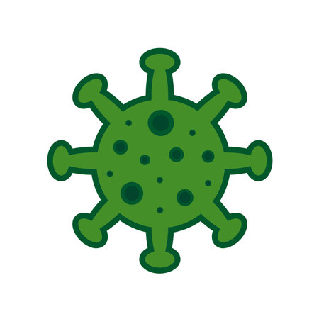 A virus that destroys the body's immunity and causes illness, which is the spread of the virus,Virus.Computer,microbiology concept. Disease germ, pathogen organism, infectious micro virology.のイラスト素材