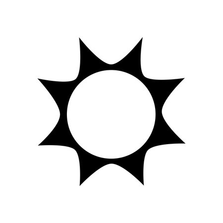 shining sun, spherical sun icon,cartoon text frame,Various circular speech bubbles, conversationのイラスト素材