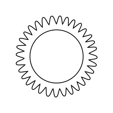 shining sun, spherical sun icon,cartoon text frame,Various circular speech bubbles, conversationのイラスト素材