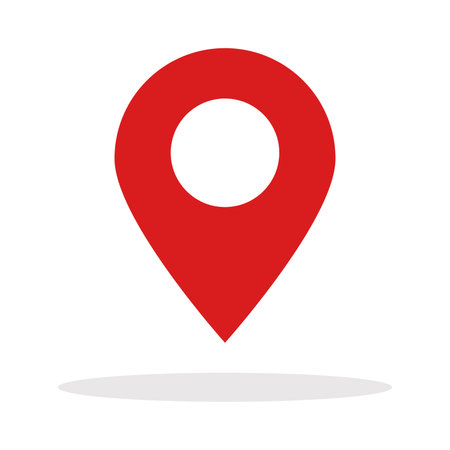 Location icon on the mapのイラスト素材