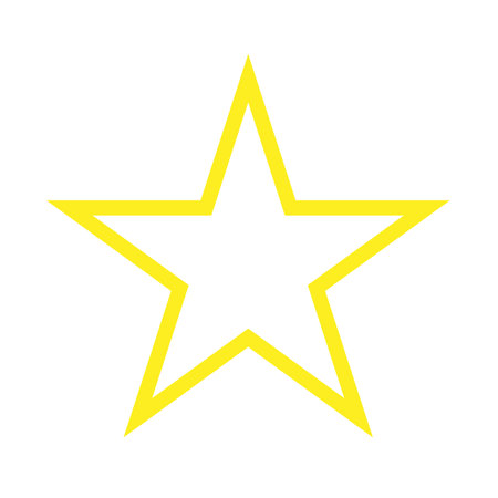 Customer satisfaction rating, stars 1 to 5, golden yellowのイラスト素材