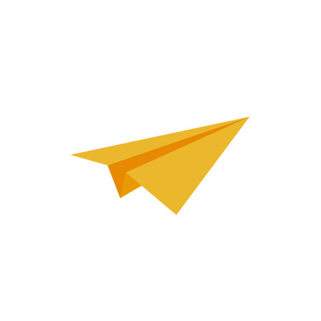 paper plane flight path, path to businessのイラスト素材