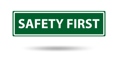 Safety symbols and signs firstのイラスト素材