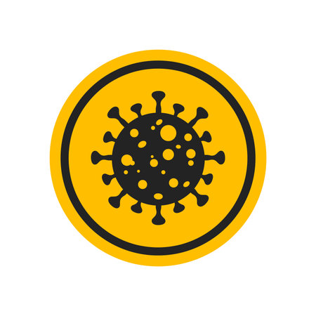 A virus that destroys the body's immunity and causes illness, which is the spread of the virus,Virus.Computer,microbiology concept. Disease germ, pathogen organism, infectious micro virology.のイラスト素材