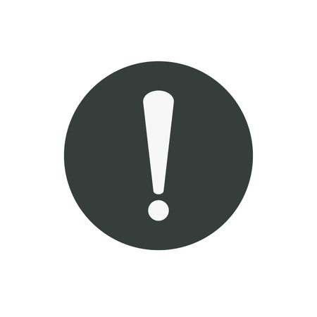 Exclamation Mark Icon Vector Illustrationのイラスト素材